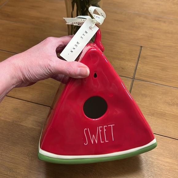 Rae Dunn watermelon birdhouse - Picture 4 of 4